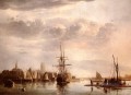 Vista del paisaje marino de Dordrecht, pintor Aelbert Cuyp